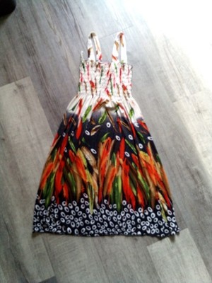 NEW Girls Size Large Ace Fashion Multicolor Stretch Summer Dress