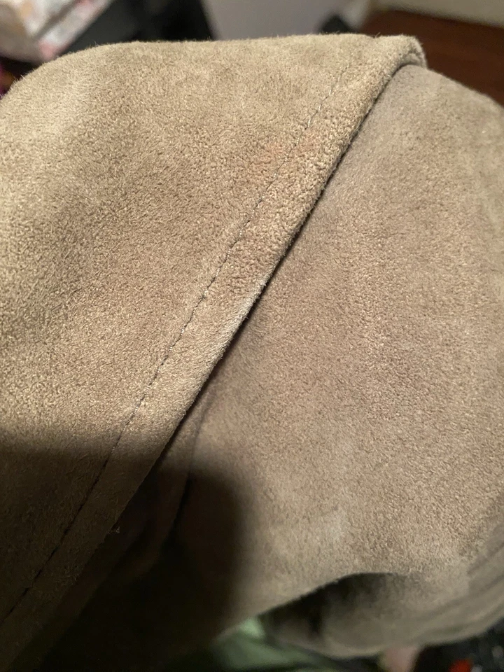 Chaqueta motera de cuero gamuza Selected Homme “Beluga” talla M Foto 4 de 4