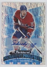 2017-18 Upper Deck Parkhurst Prominent Prospects Blue Nikita Scherbak Auto 1h6a