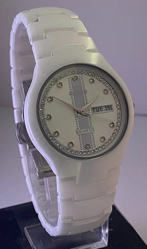 Refurbished Beautifull Design Rado Integral White Ceramic Quartz Watch Swiss - Image 2 of 4