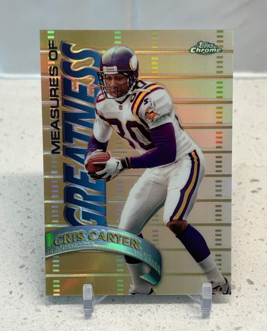1998 Topps Chrome #MG11 Cris Carter Measures of Greatness Refractor RARE