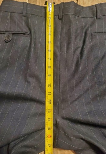 Polo By Ralph Lauren Anzug Herren 41 L Dunkelgrau Nadelstreifen Wolle - Bild 22 von 24