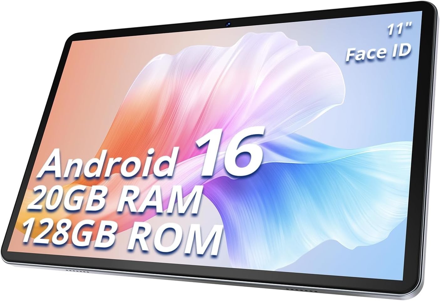 Android 16 Tablet 11" 20GB RAM 128GB 90Hz 5G WiFi 8800mAh Gray