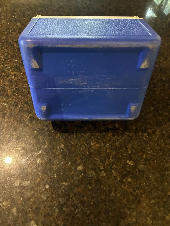 Vintage Coleman Flip Top Kühlbox Mittagessen Eisbox blau  - Bild 4 von 4
