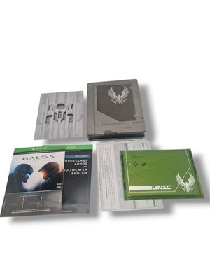  Halo 5 Guardians Limited Edition Steelbook + Zubehör Xbox One Code genutzt 