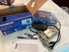 Olympus Stylus 600 6 Mp Digital Camera, Charger, Manual, DVDs, USB Cable, TESTED