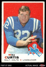1969 Topps #229 Mike Curtis Colts RC Duke 2 - GOOD
