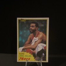 Topps 1981-82 Lionel Hollins #31 Philadelphia 76ers Basketball NBA Card