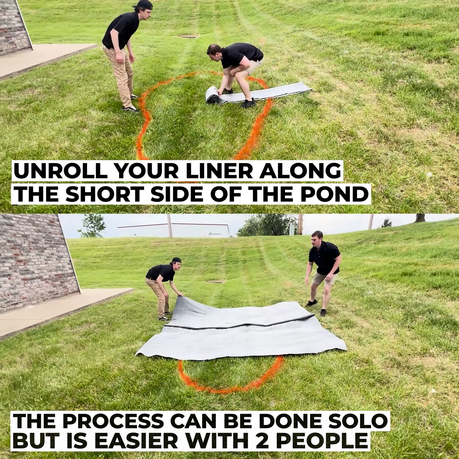 LifeGuard 10' x 25' EPDM 60-Mil Pond Liner – Fish Safe