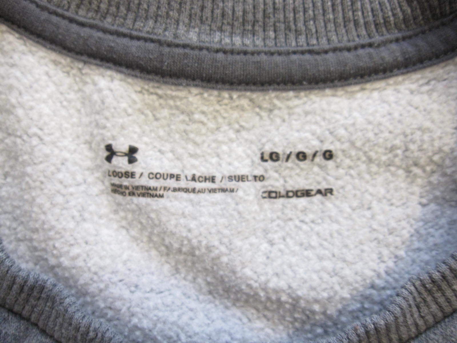 Under Armour Sweatshirt Men Cold Gear Ivy Relaxed Fit Minimalist Sz L (MT982) thumbnail 2