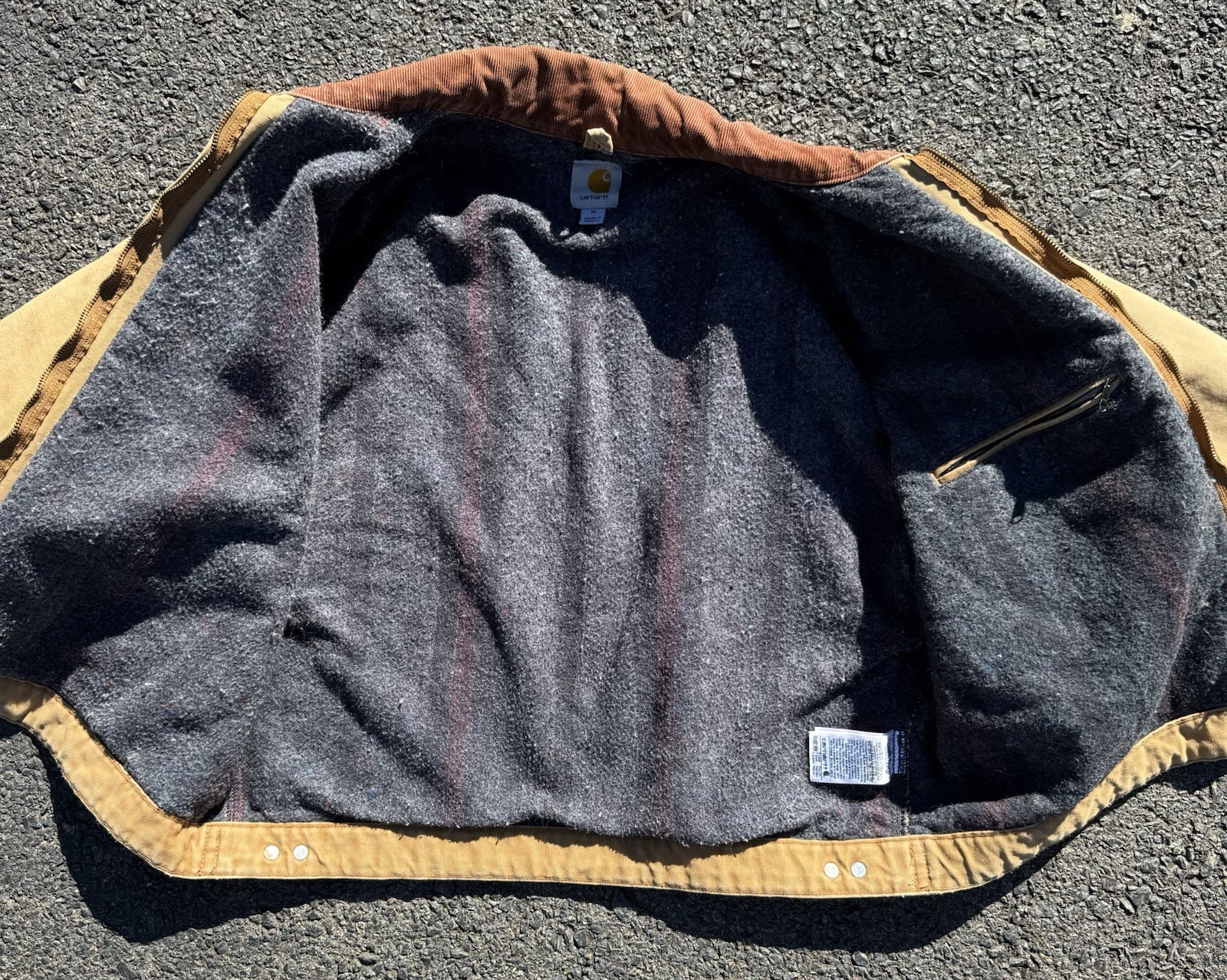 Vintage Carhartt Interstellar Brown Detroit Jacket RNJ001 BRN Men's XL Regular thumbnail 16