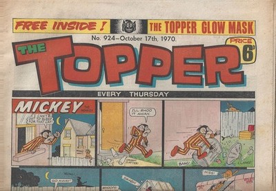 THE TOPPER COMIC + COA No No 924  - 17 Oct 1970 VINTAGE & ORIGINAL PERFECT GIFT
