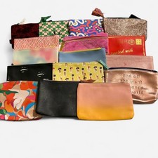 Lot of 16 Ipsy cosmetic bags, assorted colors, new