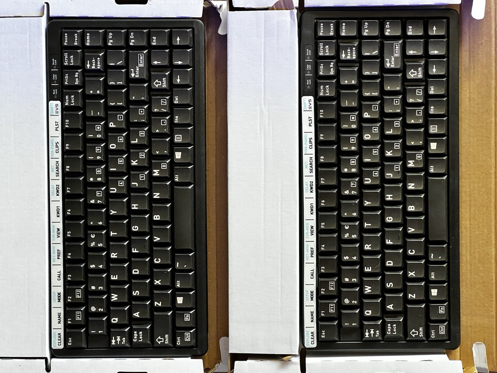 2 evs broadcast equipment lsm black cherry mini keyboards