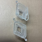 Vintage Indiana Tiara Clear Depression Glass Creamer & Sugar Diamond Shape  — photo 2