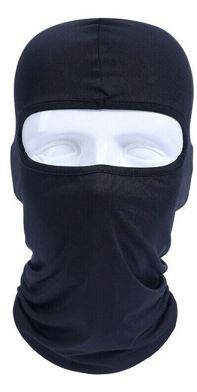 Lycra Balaclava Full Face Mask Men Women Cycling Ski Warm Neck Black Motor Bike