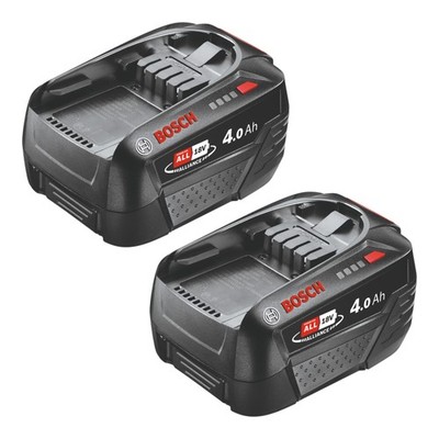 Bosch 2x PBA 18V 4.0Ah W-C Akku 18 V 4,0 Ah POWER FOR ALL ( 2x 1600A011T8 )