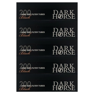 Dark Horse Black King Size Filterhülsen (5 x 200 Stück)