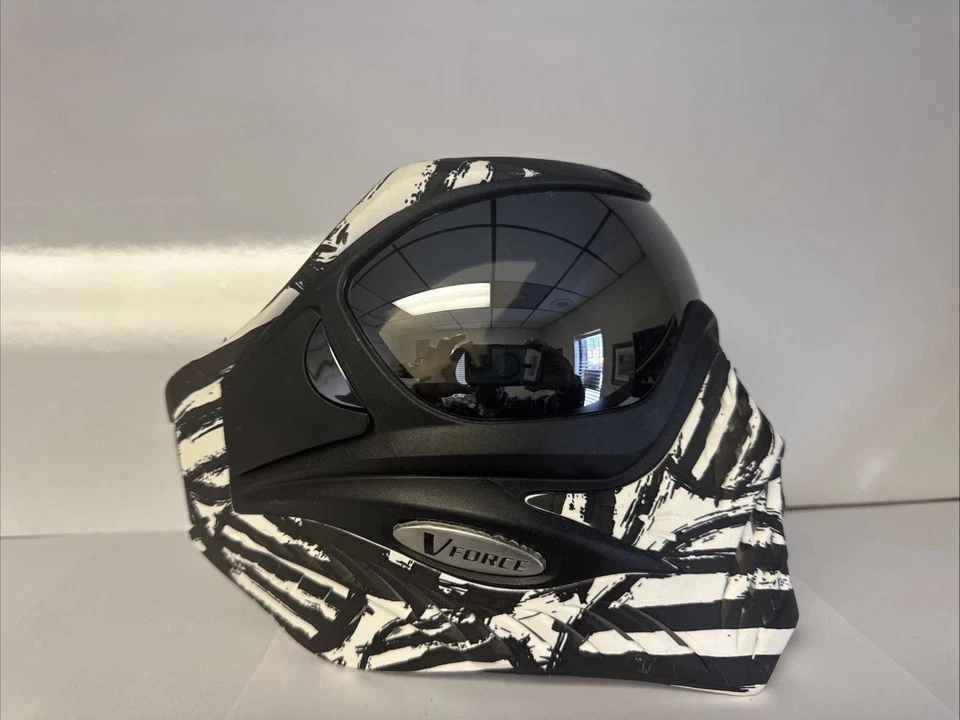 NUEVO V-Force Grill Máscara Térmica Antiniebla Paintball Gafas - Cebra Foto 3 de 4