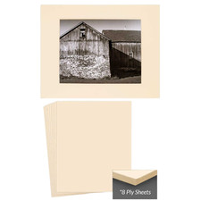 Natural White Museum Board 8 Ply 16x20 100 Cotton Rag Archival Mat Board 5pk