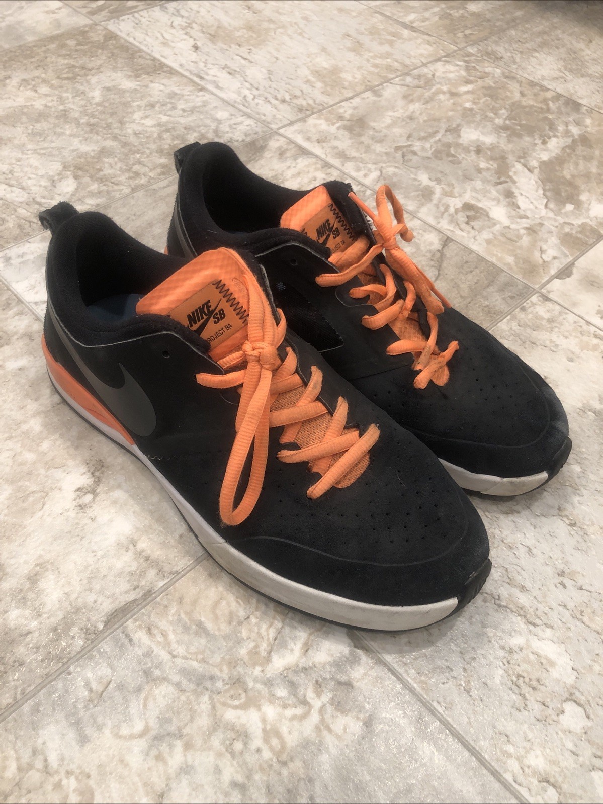 SAOLA Nike SB Project BA. Scarpe Brian Anderson arancione nero. U