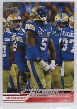 2024 Upper Deck CFL Exclusives 99/100 Willie Jefferson #69 1lm9