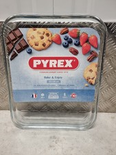 Pyrex Glass Rectangular Baking Tray 32 x 26cm New UK