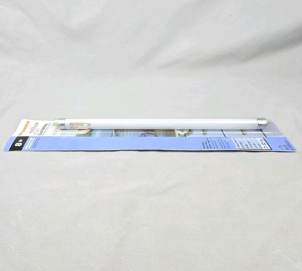 Sylvania F8T5CW 8W Cool White Fluorescent Tube 12" Light Bulb 4200K 390 Lumens - Image 4 of 4