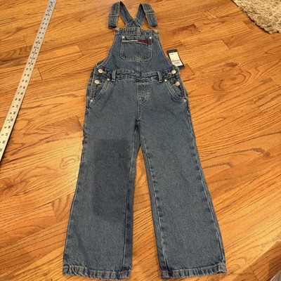 TOMMY HILFIGER GIRLS SIZE 6 DENIM OVERALLS NEW