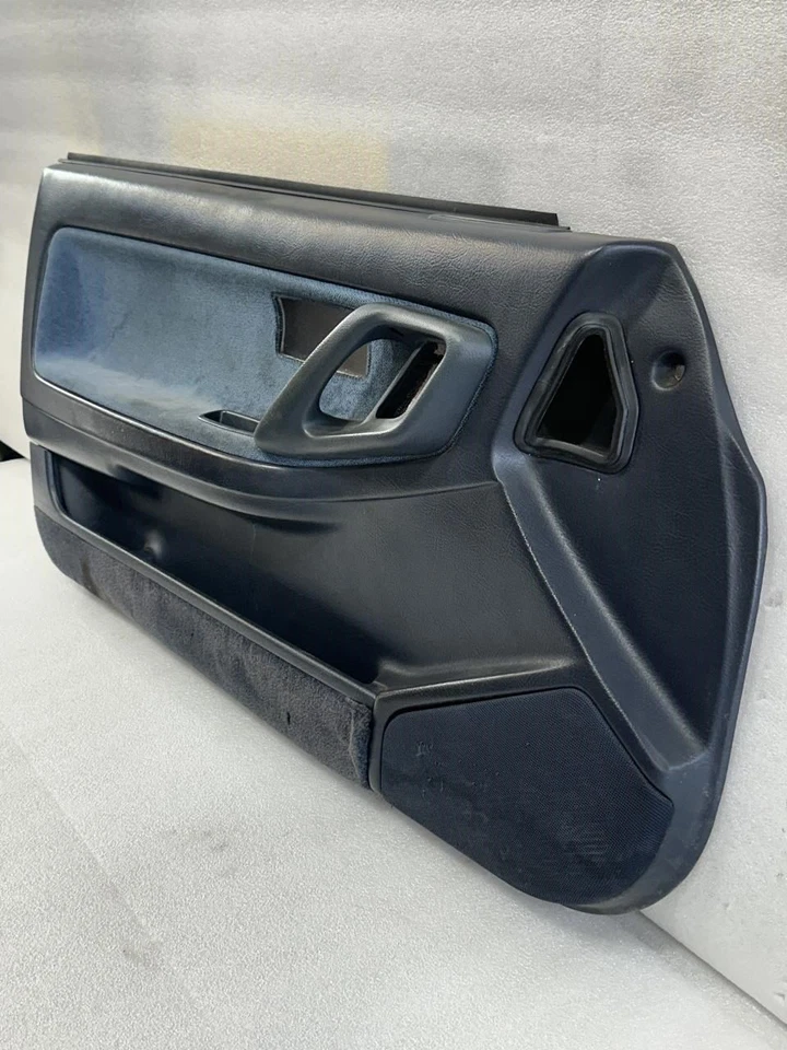 1990 1991 1992 1993 ACURA INTEGRA HATCHBACK DRIVER DOOR TRIM PANEL BLUE POWER - Image 3 of 4