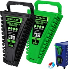 2-piece Magnetic Wrench Organizer Metric Sae Portable Plastic Wrench Holder