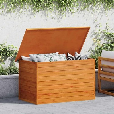 Garten Aufbewahrungsbox Auflagenbox Gartentruhe Kiste Holz 126x72x72 cm vidaXL
