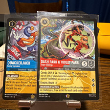 Disney Lorcana legendary 2x Quackerjack 147/207 Dash Parr Violet 133/207