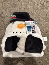 Your Zone Kids Skeleton Glow in the Dark Hooded Throw Blanket 40" x 50" NEW NWT