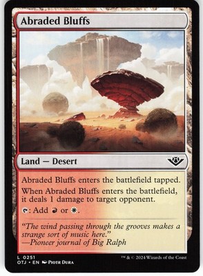 Abraded Bluffs L Outlaws of Thunder Junction OTJ Normal 251 MTG NM