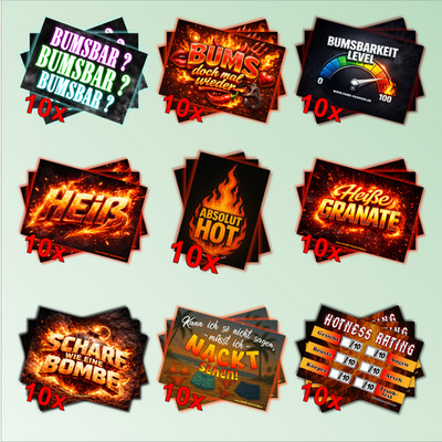 Hot and Spicy - Malle Sticker-Set (90 Sticker)