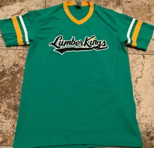 AUGUSTA SPORSTWEAR 360 V-NECK BASEBALL JERSEY T-SHIRT ( ADULT M ) KELLY GOLD