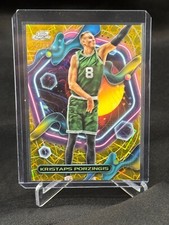 2024 Kristaps Porzingis Topps Chrome Cosmic Gold Interstellar #8/50 Jersey #