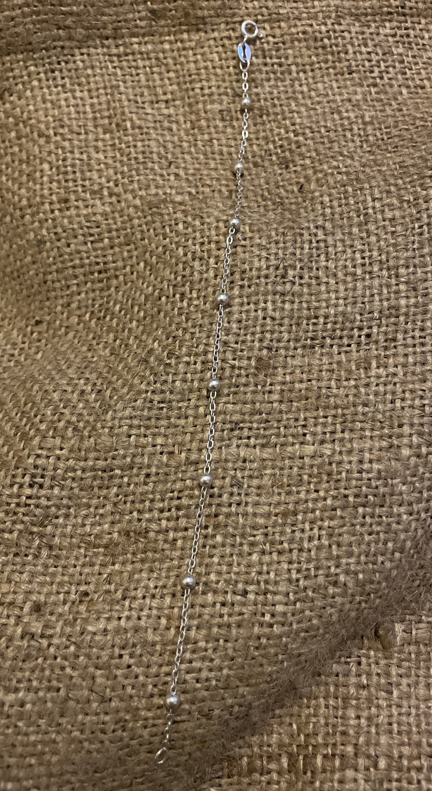 Pretty Fine Solid Sterling Silver 925 Bracelet Be… - image 5