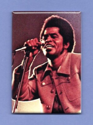 JAMES BROWN *2X3 FRIDGE MAGNET* FUNK SINGER DANCER GODFATHER OF SOUL BLUES SONG 