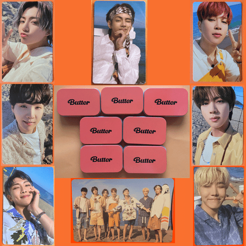 BTS BUTTER Pfirsiche offizielle Fotokarte Selfie Fotokarte Neu Bangtan Jungen - Bild 13 von 41