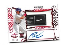 2021 Leaf trinity auto RC Laundry Nike Logo Tag Ryan Holgate Red Cardinals #/50