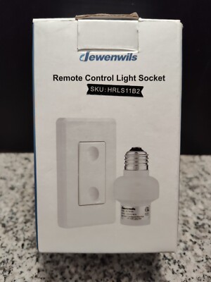 Wireless Remote Control, Light Socket Switch E26/E27 Bulb Holder Base. DEWENWILS