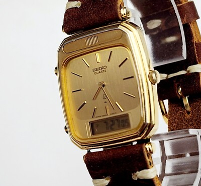 Men's JAPAN Vintage 1981 ANALOG-DIGITAL Watch SEIKO H249-5090