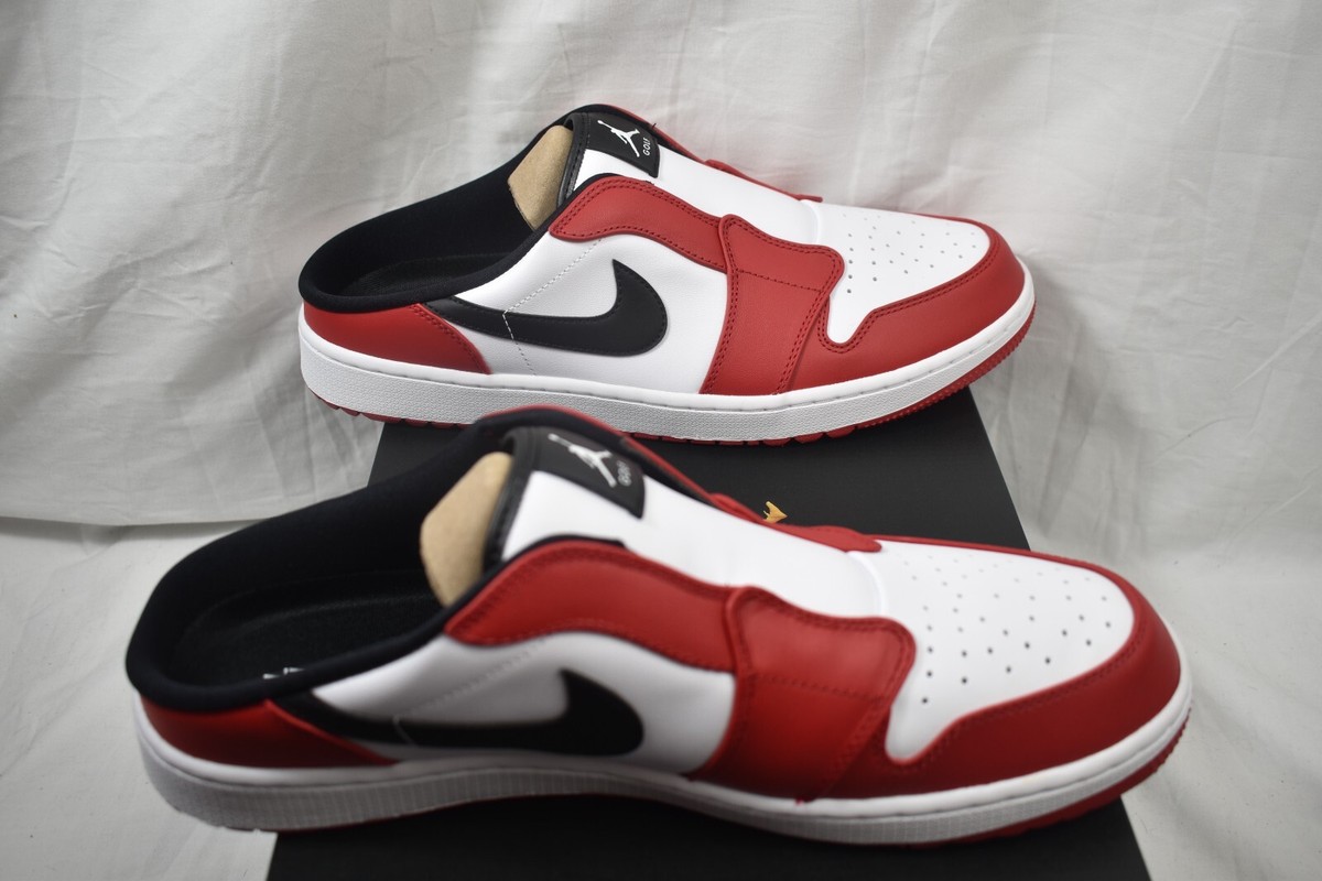 Size 13 - Men's Nike Air Jordan Mule 'Chicago' Golf Shoes FJ1214
