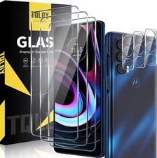 TQLGY 3 Pack Screen Protector for Motorola Edge 2021 / 5G Clear 