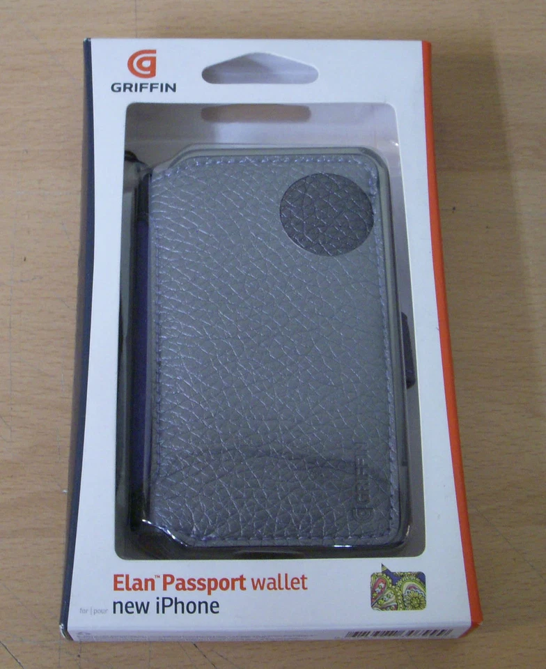 Apple iPhone Griffin Elan 4 4s Pasaporte Cuero Cartera Abatible Estuche Funda Foto 2 de 3