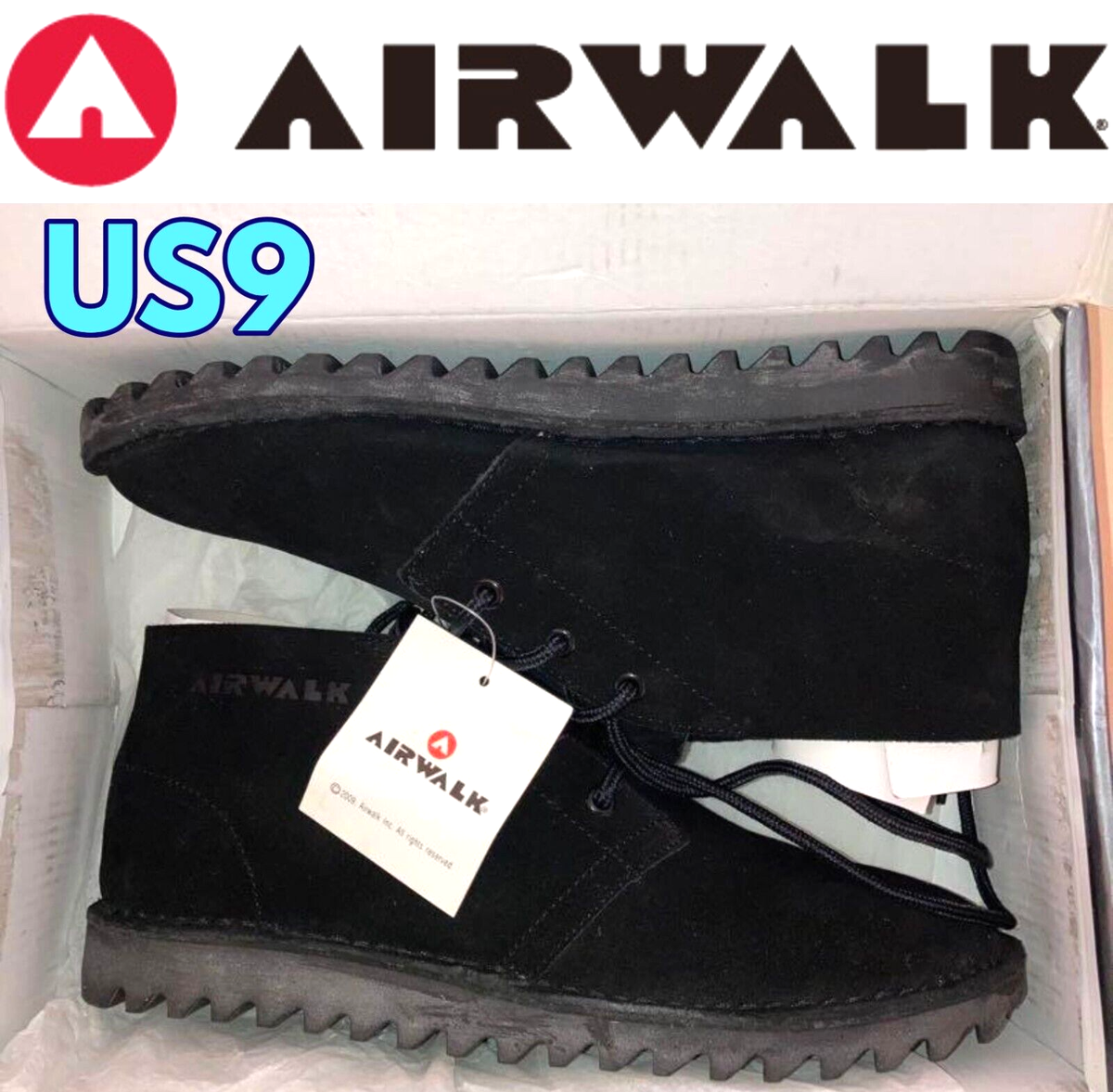 AIRWALK DESERT BOOTS Black facsimile edition Suede Japan