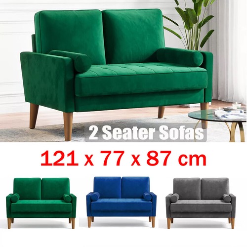 2 Sitzer Velvet Sofa mit 2