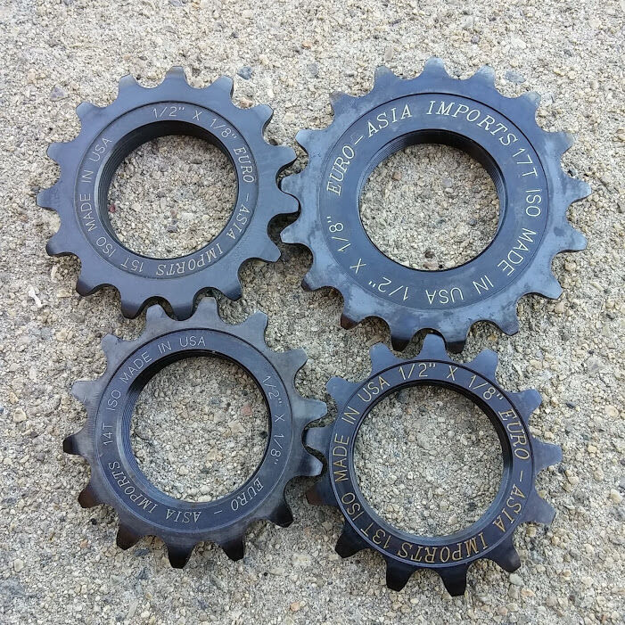 EURO ASIA IMPORTS DELUXE STEEL TRACK COG 1/8 EURO ASIA IMPORTS DELUXE STEEL TRACK COG 1/8